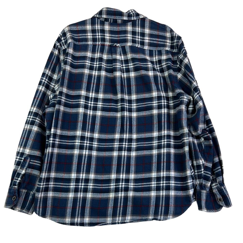 JACHS Shacket Mens XL Blue Plaid Long Sleeve - Picture 3 of 9